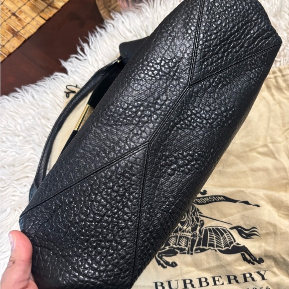 Burberry Textured Black Hobo Bag - Picture 3 of 8